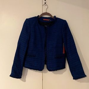 Alice and Olivia Navy tweed jacket Small